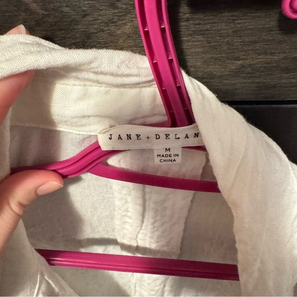 Women's White Button-Up Top - Picture 2 of 2